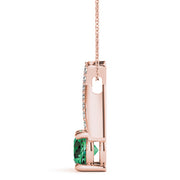 18K Rose Gold 1 ct tw Fashion Diamond Pendant