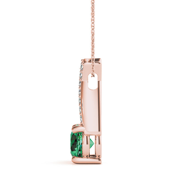 14K Rose Gold 1 ct tw Fashion Diamond Pendant