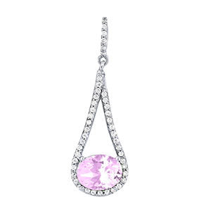14K White Gold 1/4 ct tw Fashion Diamond Pendant