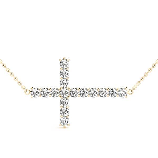 18K Yellow Gold 1 ct tw Fashion Diamond Pendant