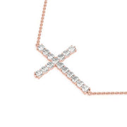 14K Rose Gold 1 ct tw Fashion Diamond Pendant