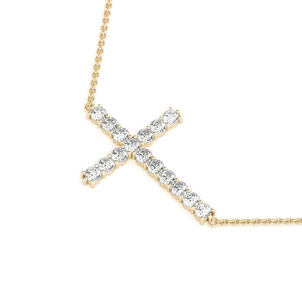 18K Yellow Gold 1 ct tw Fashion Diamond Pendant
