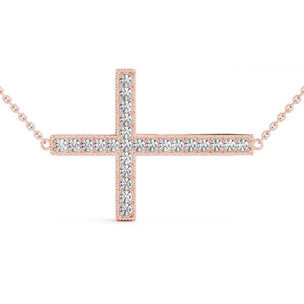 18K Rose Gold 1/4 ct tw Fashion Diamond Pendant