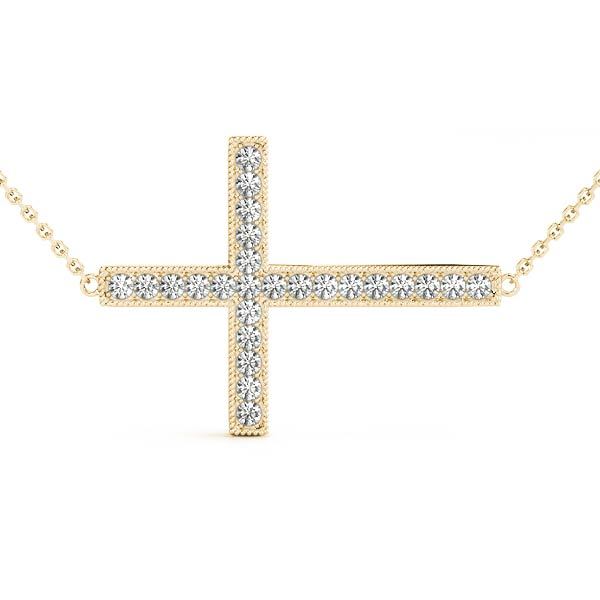 18K Yellow Gold 1/4 ct tw Fashion Diamond Pendant
