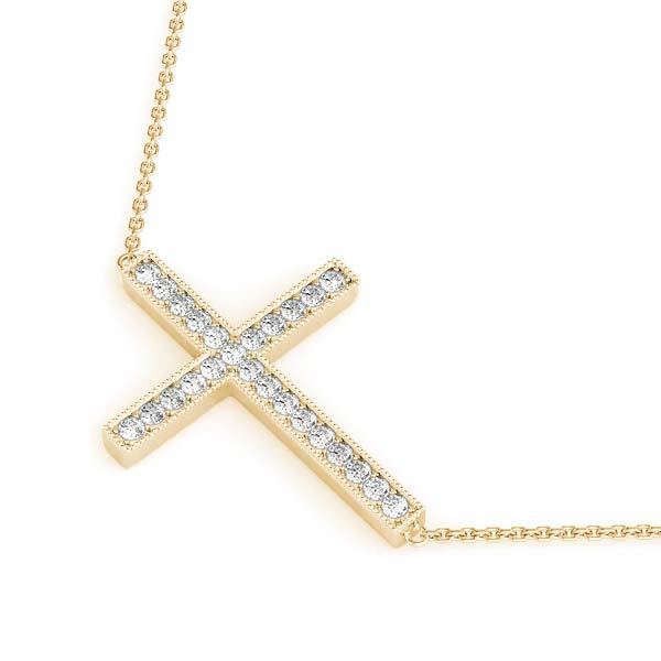 14K Yellow Gold 1/4 ct tw Fashion Diamond Pendant