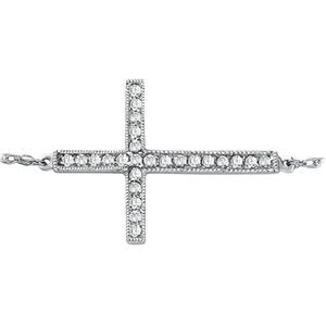 18K White Gold 1/4 ct tw Fashion Diamond Pendant