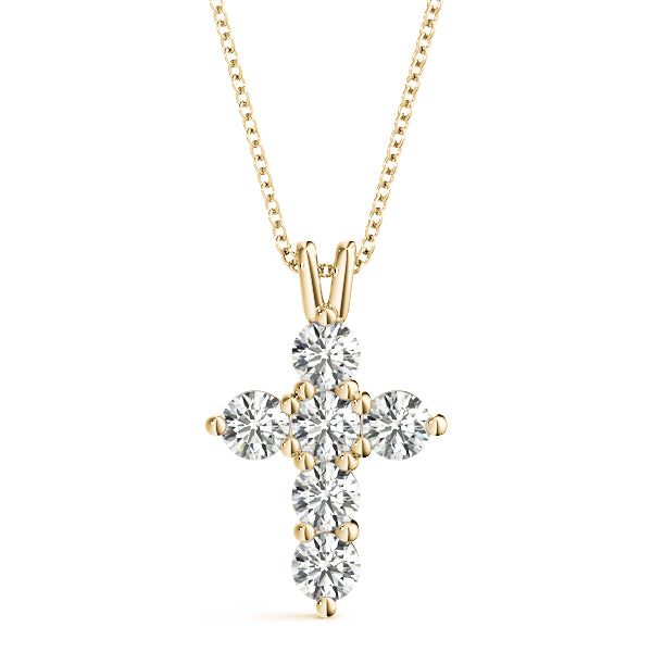 18K Yellow Gold 1/2 ct tw Fashion Diamond Pendant