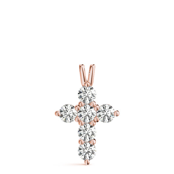 18K Rose Gold 1/2 ct tw Fashion Diamond Pendant