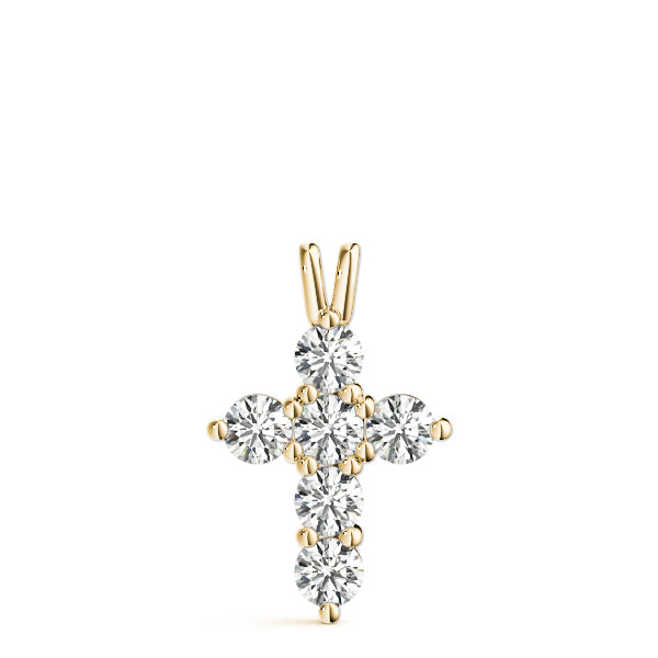 18K Yellow Gold 1/2 ct tw Fashion Diamond Pendant