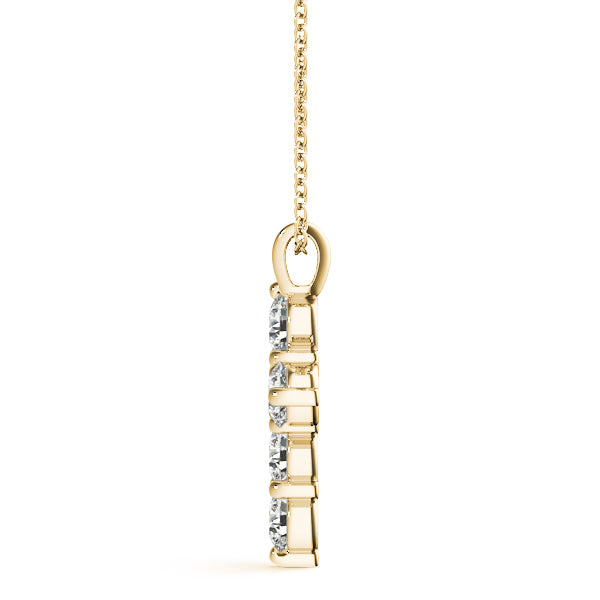18K Yellow Gold 1/2 ct tw Fashion Diamond Pendant