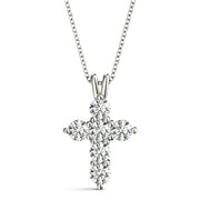 18K White Gold 1/2 ct tw Fashion Diamond Pendant