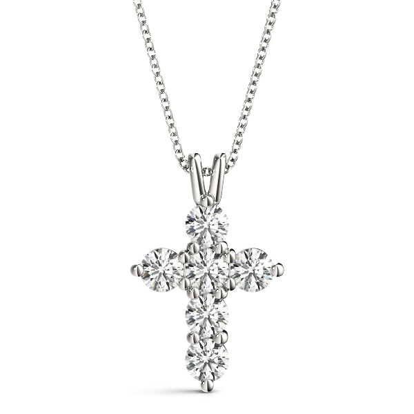 18K White Gold 1/2 ct tw Fashion Diamond Pendant