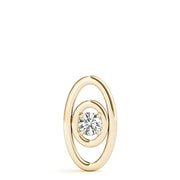14K Yellow Gold 1/10 ct tw Solitaire Diamond Pendant