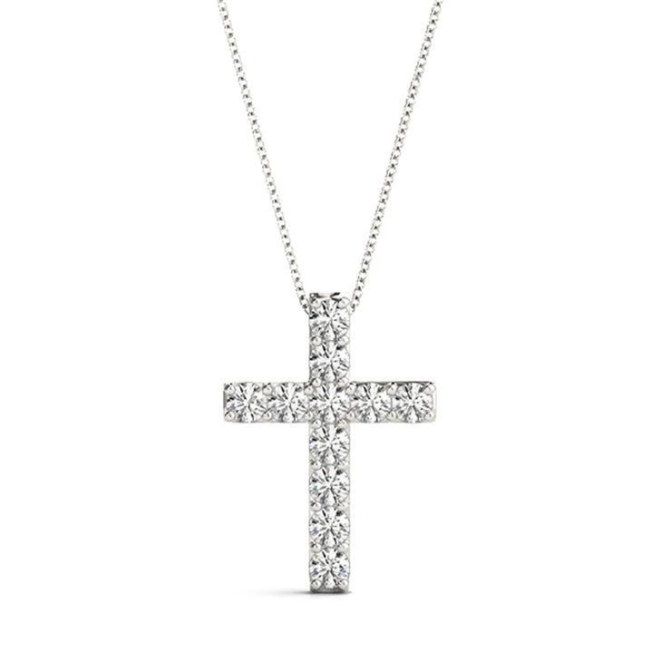 18K White Gold 1/5 ct tw Fashion Diamond Pendant