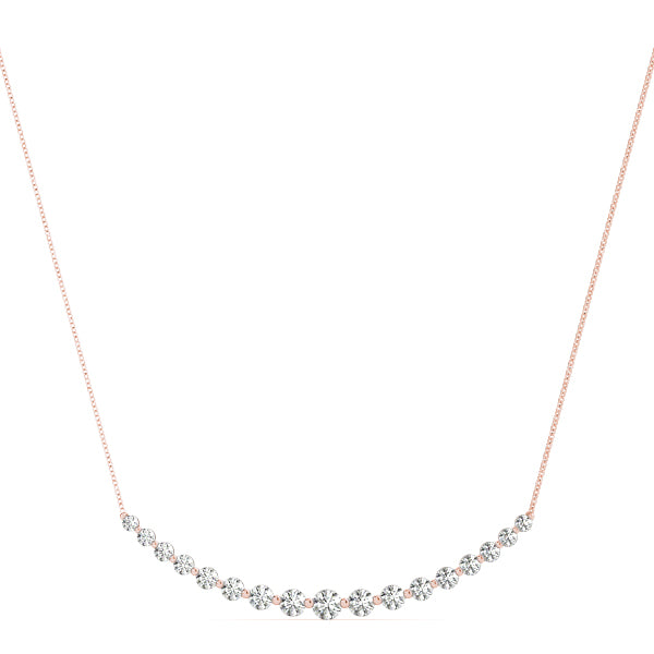 14K Rose Gold 1 ct tw Fashion Diamond Pendant