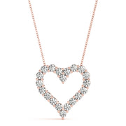 14K Rose Gold 1/3 ct tw Fashion Diamond Pendant