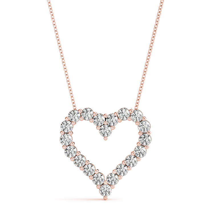 14K Rose Gold 1/3 ct tw Fashion Diamond Pendant