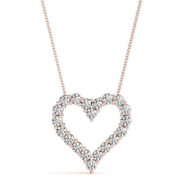 14K Rose Gold 1/3 ct tw Fashion Diamond Pendant