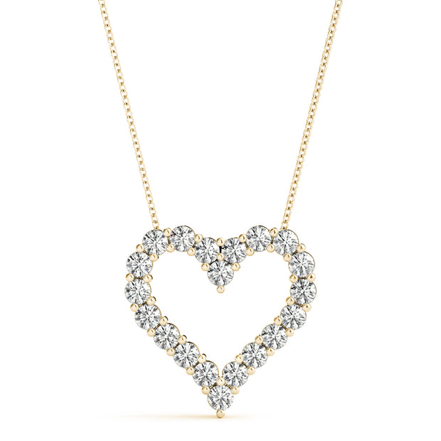18K Yellow Gold 1/3 ct tw Fashion Diamond Pendant