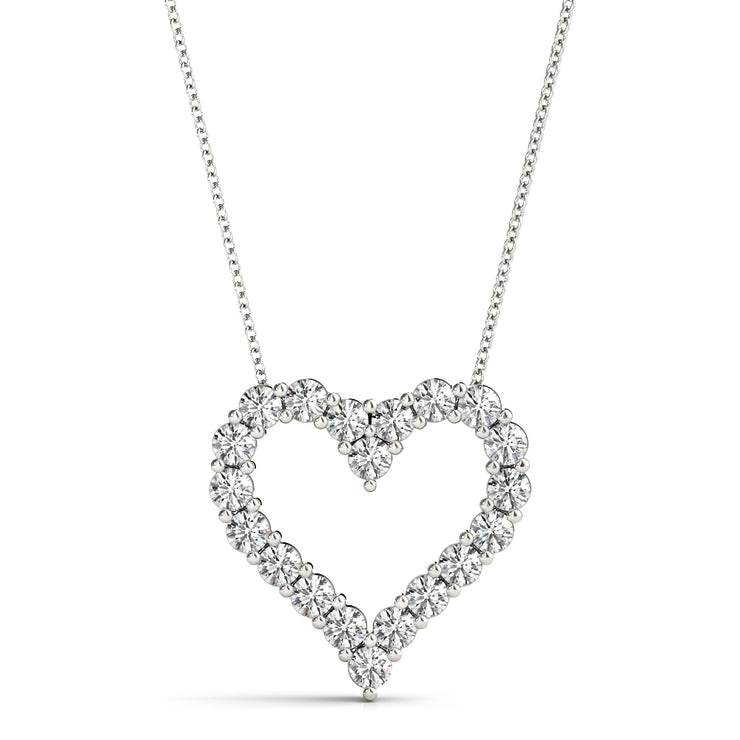 18K White Gold 1/3 ct tw Fashion Diamond Pendant