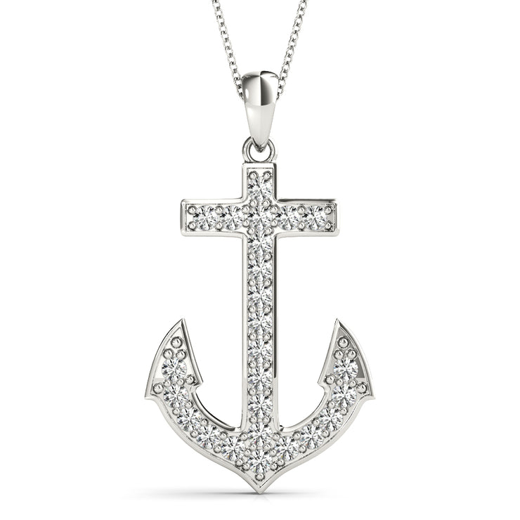 Platinum 1/8 ct tw Fashion Diamond Pendant