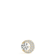 18K Yellow Gold 1/3 ct tw Solitaire Diamond Pendant