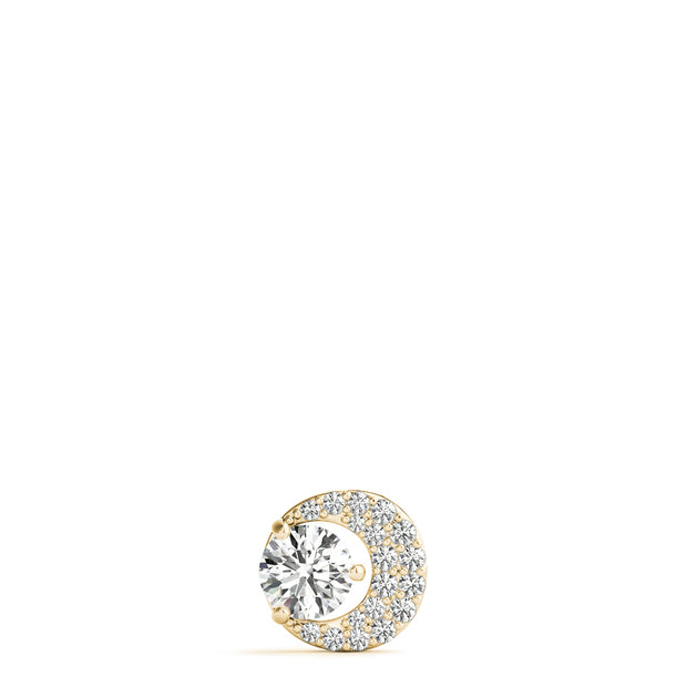 18K Yellow Gold 1/3 ct tw Solitaire Diamond Pendant