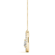 18K Yellow Gold 3/8 ct tw Solitaire Diamond Pendant