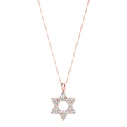 18K Rose Gold 1/10 ct tw Fashion Diamond Pendant