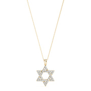 18K Yellow Gold 1/10 ct tw Fashion Diamond Pendant