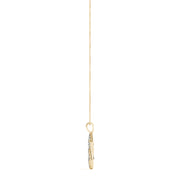 14K Yellow Gold 1/10 ct tw Fashion Diamond Pendant