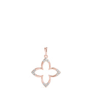 14K Rose Gold 1/10 ct tw Fashion Diamond Pendant