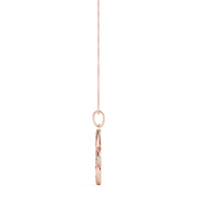14K Rose Gold 1/10 ct tw Fashion Diamond Pendant