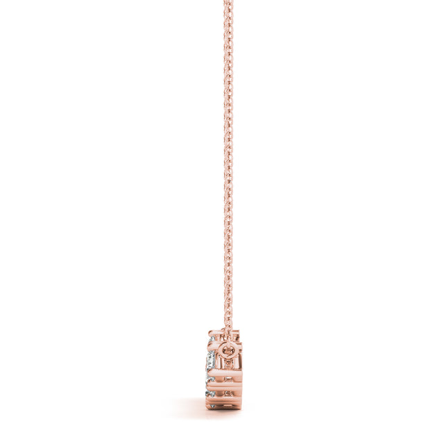 14K Rose Gold 7/8 ct tw Fashion Diamond Pendant