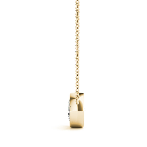 14K Yellow Gold 1 ct tw Solitaire Diamond Pendant