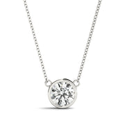 Platinum 1 ct tw Solitaire Diamond Pendant