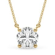 18K Yellow Gold 1 ct tw Solitaire Diamond Pendant