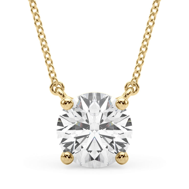 14K Yellow Gold 1 ct tw Solitaire Diamond Pendant
