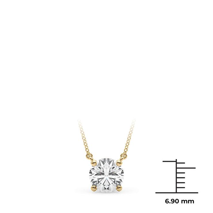 14K Yellow Gold 1 ct tw Solitaire Diamond Pendant