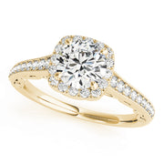 Halo Diamond Engagement Ring