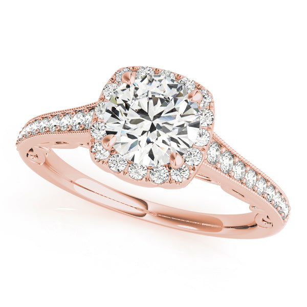 Halo Diamond Engagement Ring