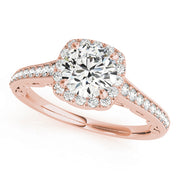 Halo Diamond Engagement Ring