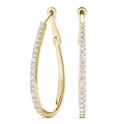 14K Yellow Gold 1/2 ct tw Fashion Diamond Earring