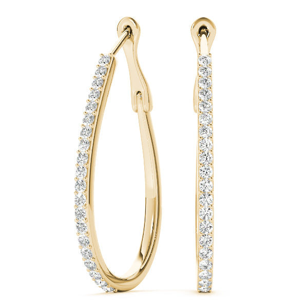 14K Yellow Gold 1/2 ct tw Fashion Diamond Earring