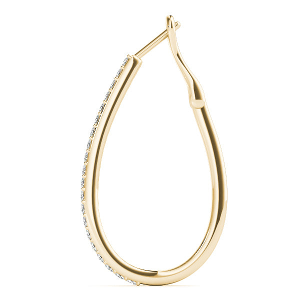 18K Yellow Gold 1/2 ct tw Fashion Diamond Earring