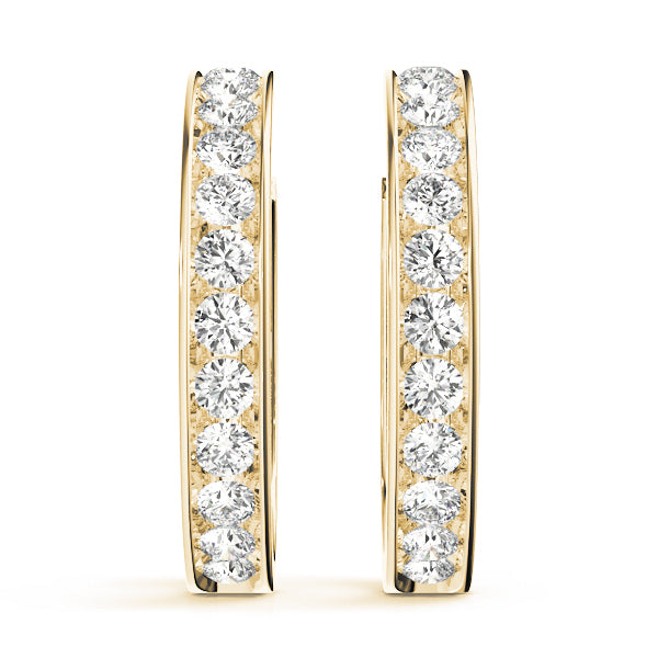 14K Yellow Gold 1 ct tw Fashion Diamond Earring