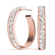 14K Rose Gold 1 ct tw Fashion Diamond Earring