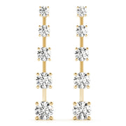 14K Yellow Gold 1 ct tw Fashion Diamond Earring