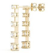 18K Yellow Gold 1 ct tw Fashion Diamond Earring