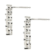 Platinum 1 ct tw Fashion Diamond Earring